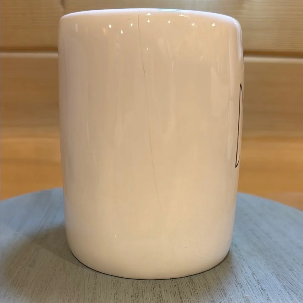 Rae Dunn‎ White Ceramic Mug small crack shown in photos